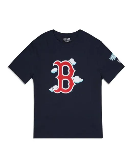 [13090929] Boston Red Sox Cloud Navy Men's T-shirts