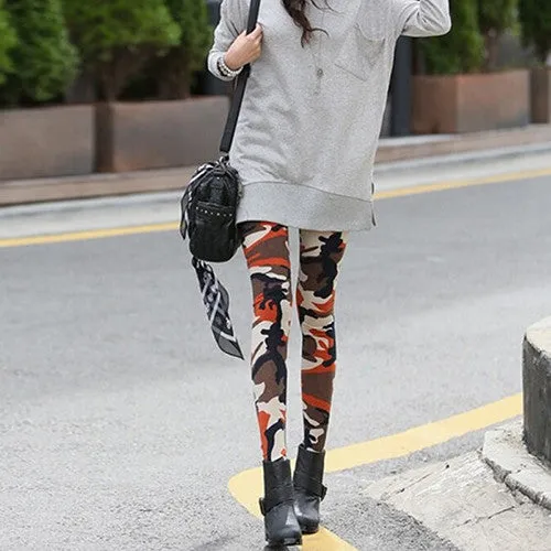 3 Color Sexy able Women Camouflage Army Green Stretch Leggings Pants Trouser Graffiti Slim For Women Gifts  SM6