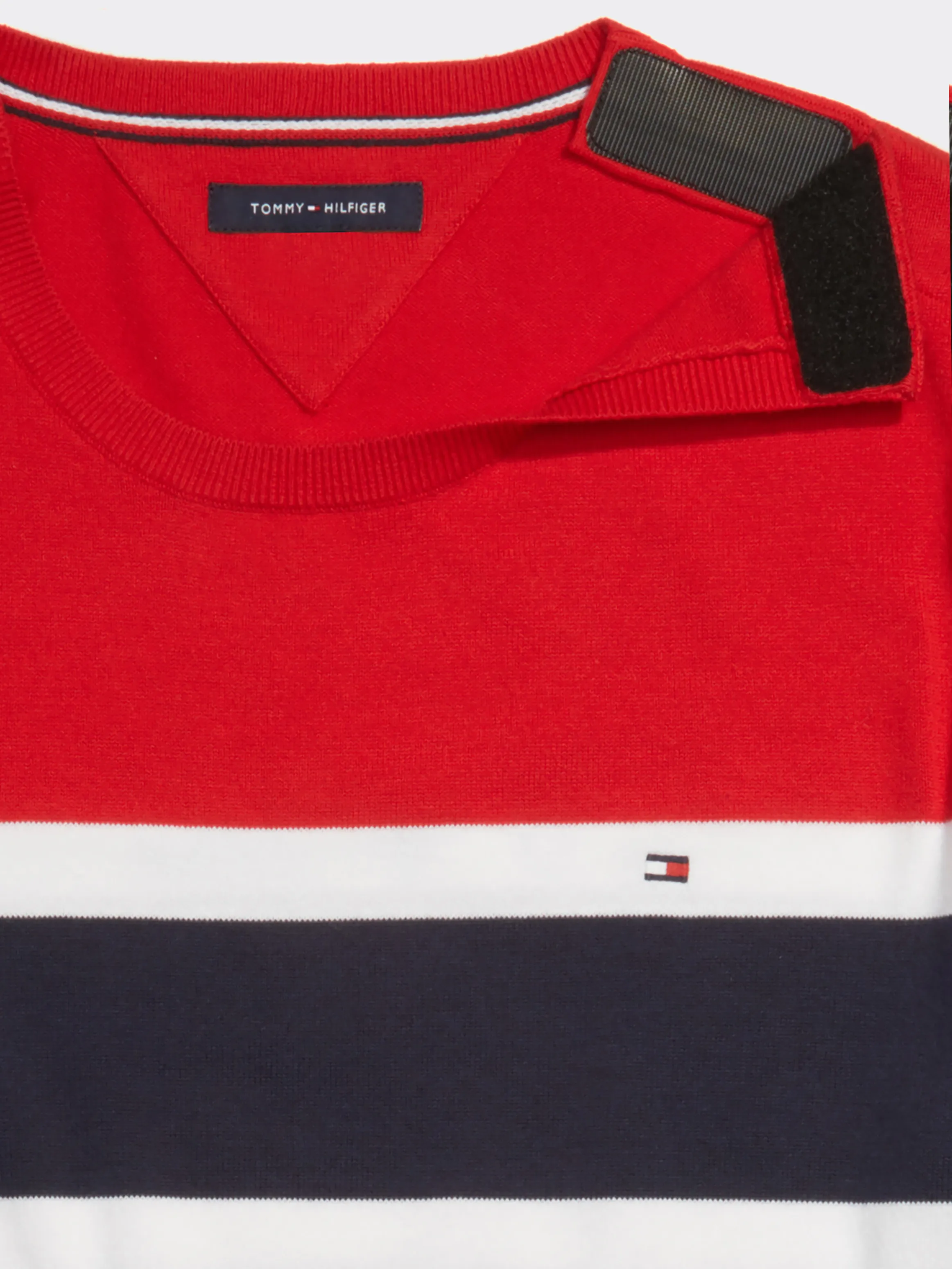 Adaptive Mens Colorblock Crewneck Sweater | Adaptive Sweatshirts & Hoodies | Tommy Hilfiger