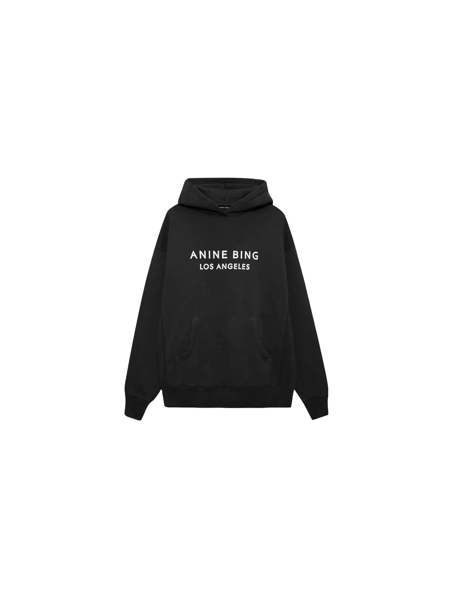 ANINE BING TRÖJA ALTO HOODIE BLACK