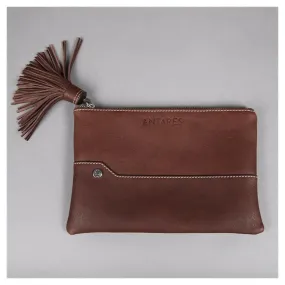 Antares London Leather Clutch Bag