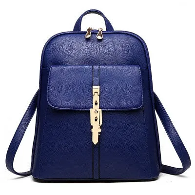 Backpack Women School Bags PU Leather Backpacks Korean style Schoolbags Travel Hiking Shoulder Bag Backbag