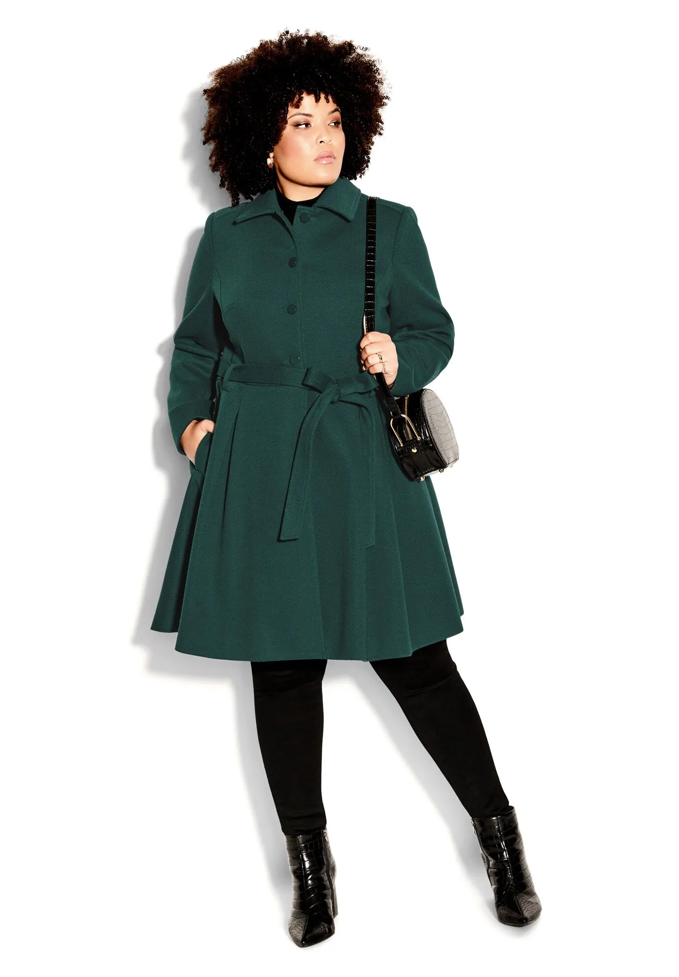 Blushing Belle Coat - jade