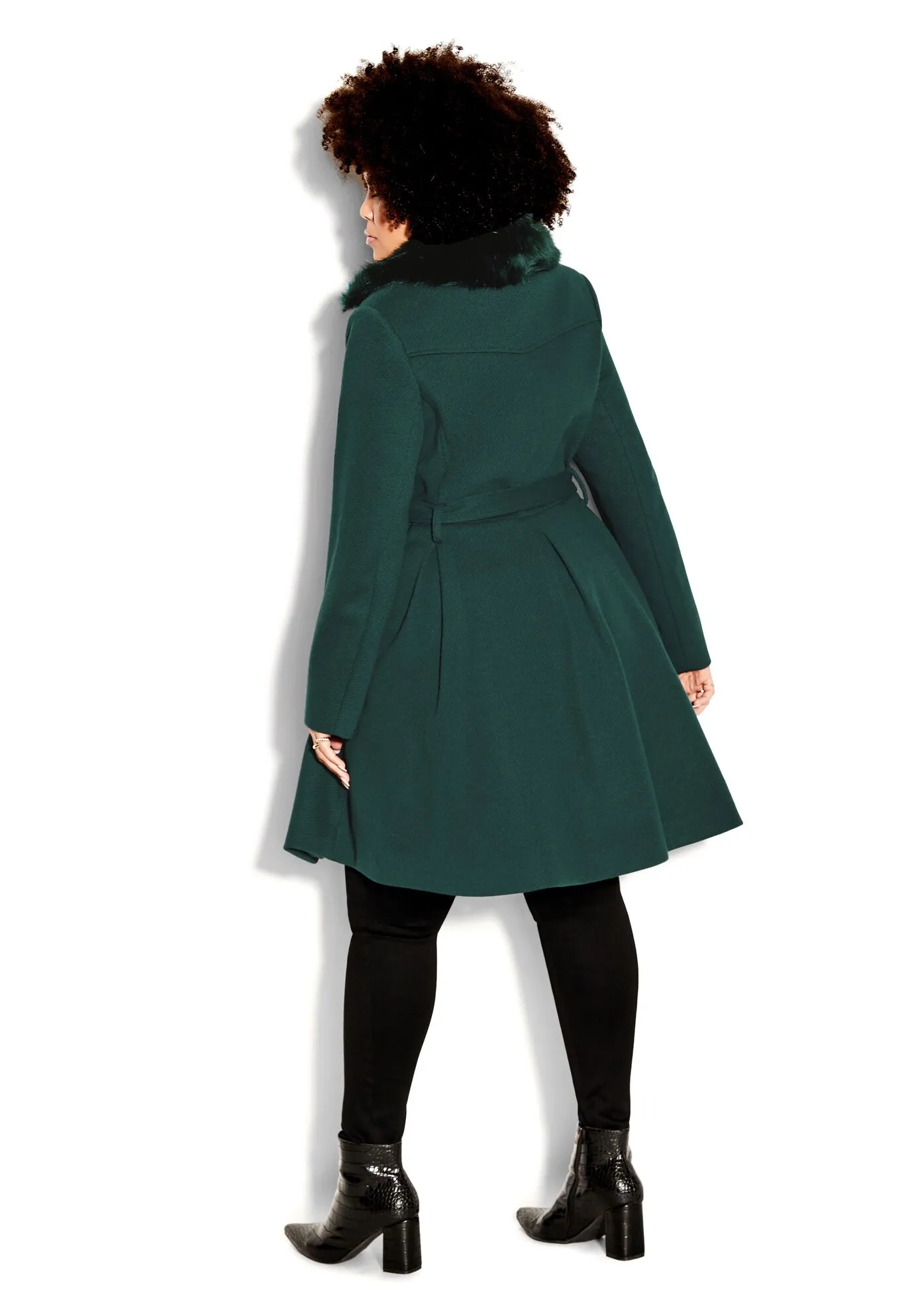 Blushing Belle Coat - jade