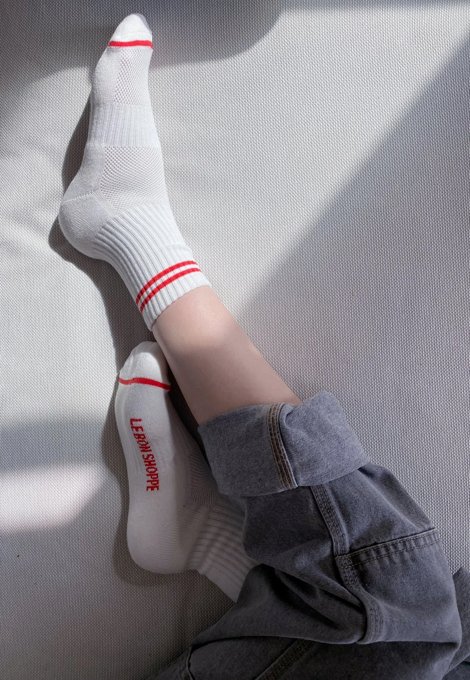 Boyfriend Socks - clean white