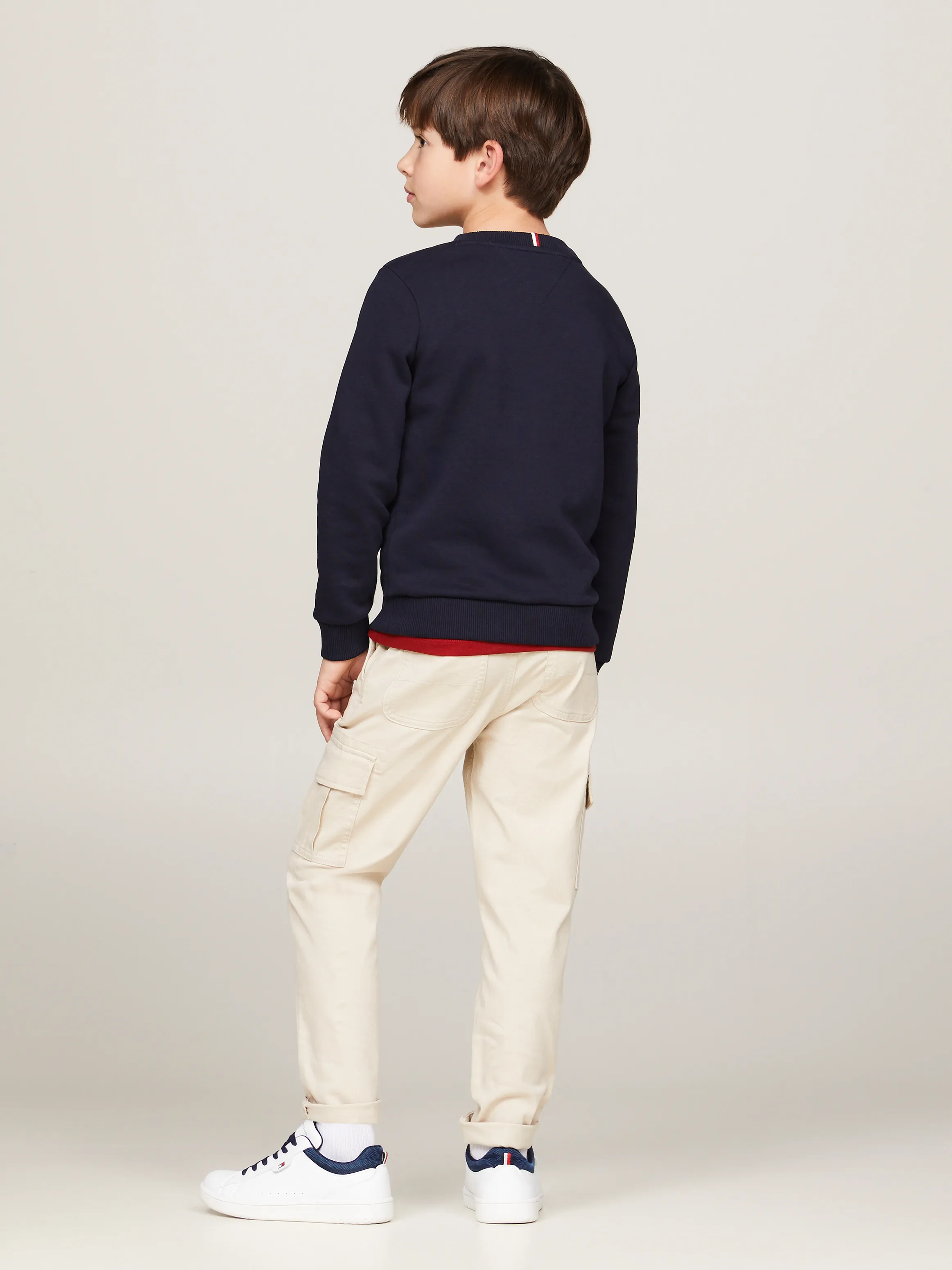 Boys 3-7 Hilfiger Monotype Flock Logo Sweatshirt | Sweatshirts & Hoodies | Tommy Hilfiger