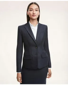 Brooks Brothers Women's Wool Jacket Navy