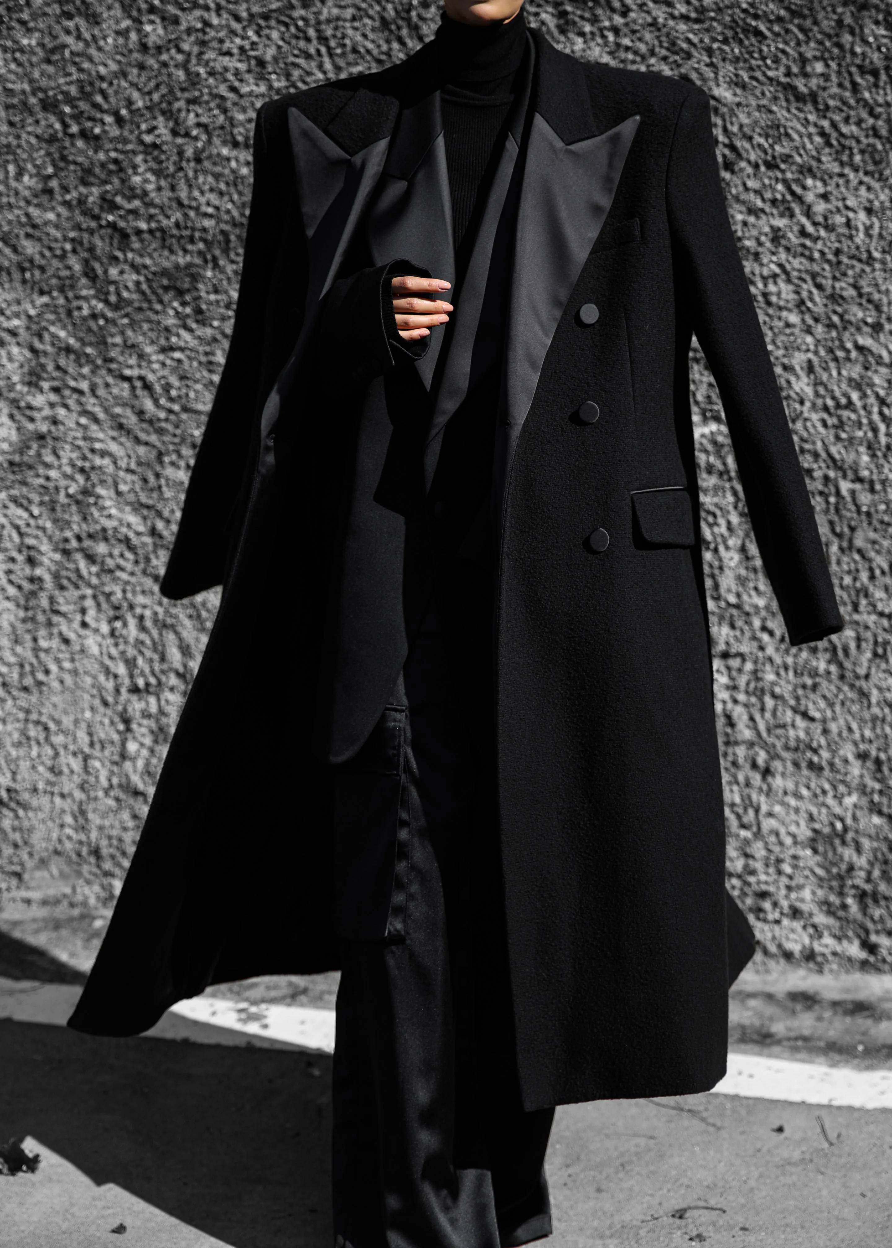 Bryce Oversized Coat - Black