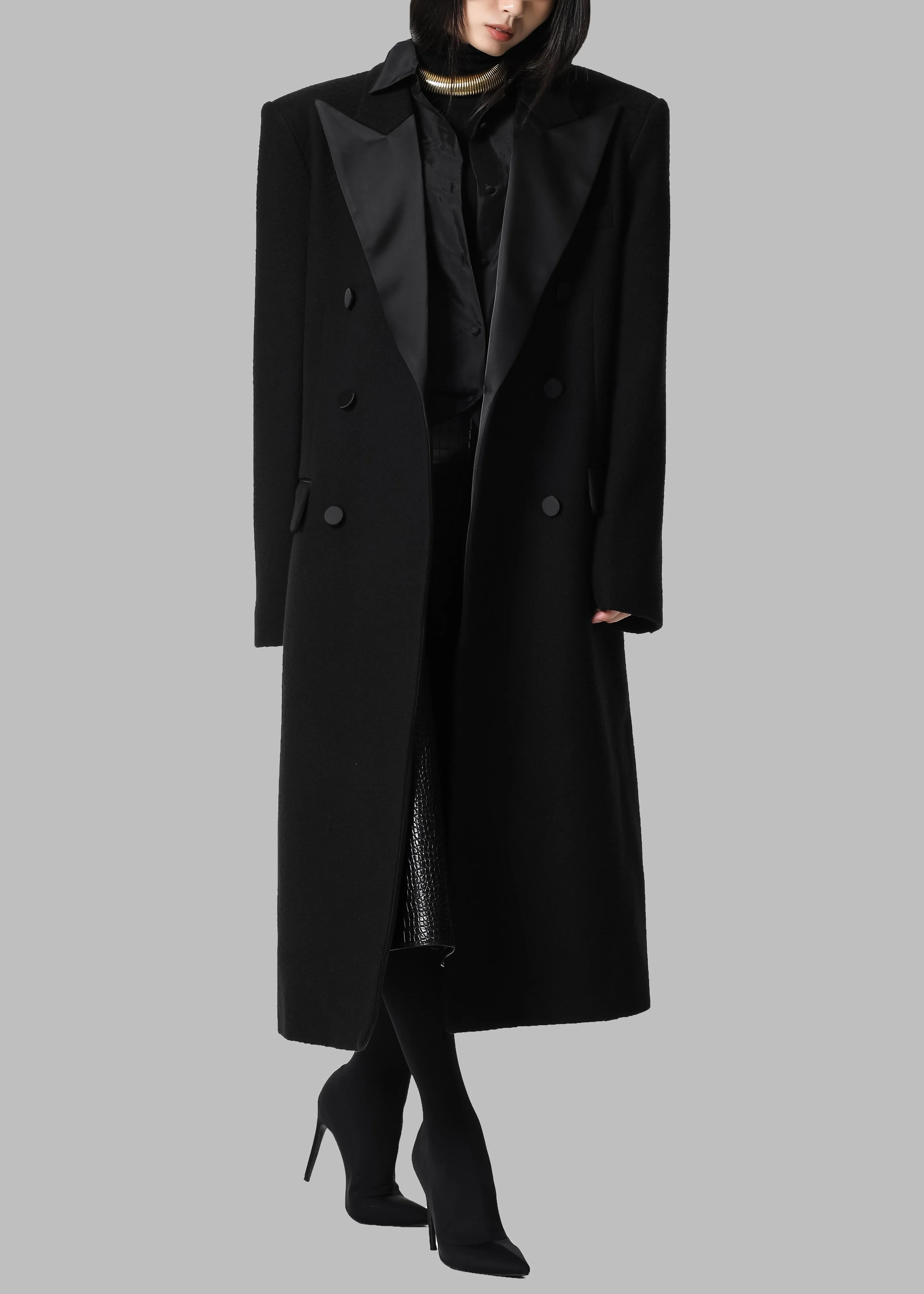 Bryce Oversized Coat - Black