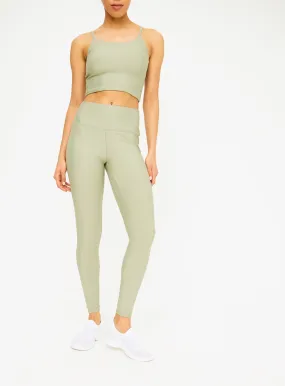 Buy Active Sage Green Ribbed Ottoman Leggings XXL | Sports leggings | Tu