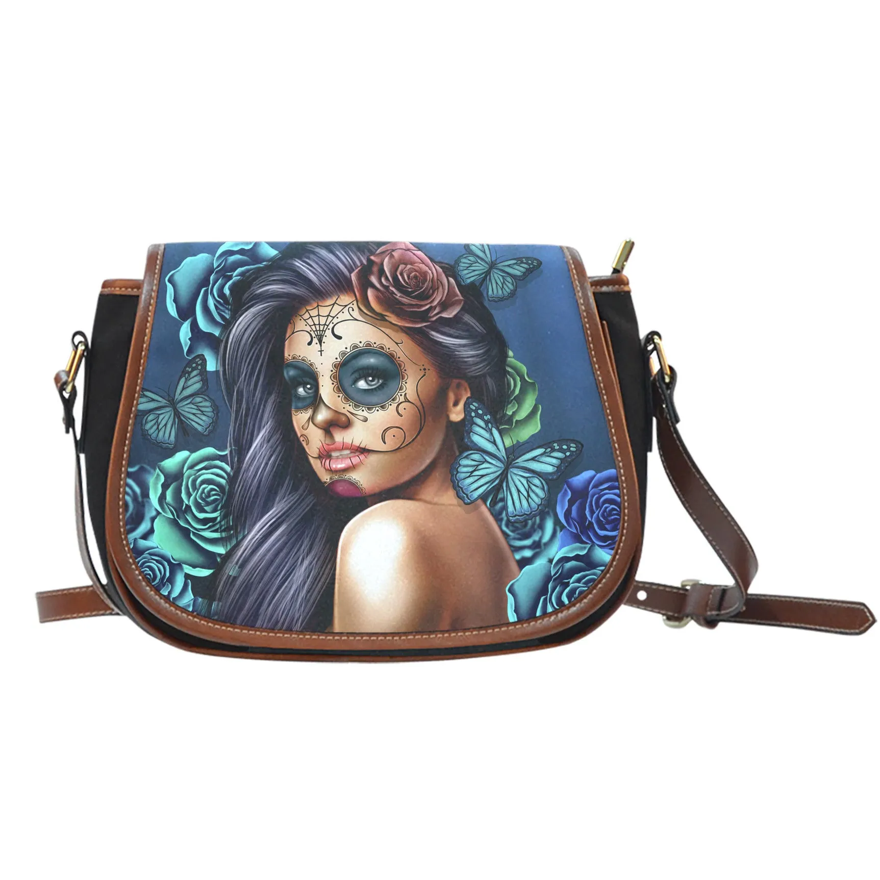 Calavera Sugar Skull Saddle Bag