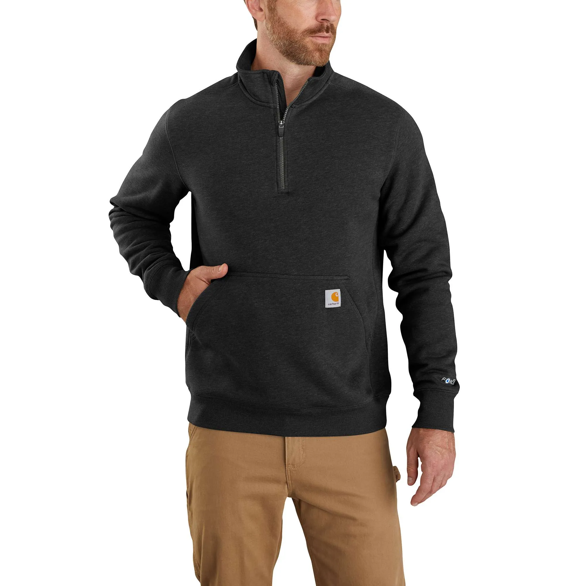 Carhartt Force Relaxed Fit Midweight 1/4 Zip Pocket Sweatshirt