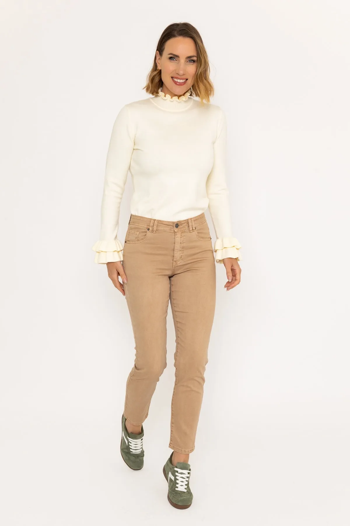 Celine Casual Pant in Camel