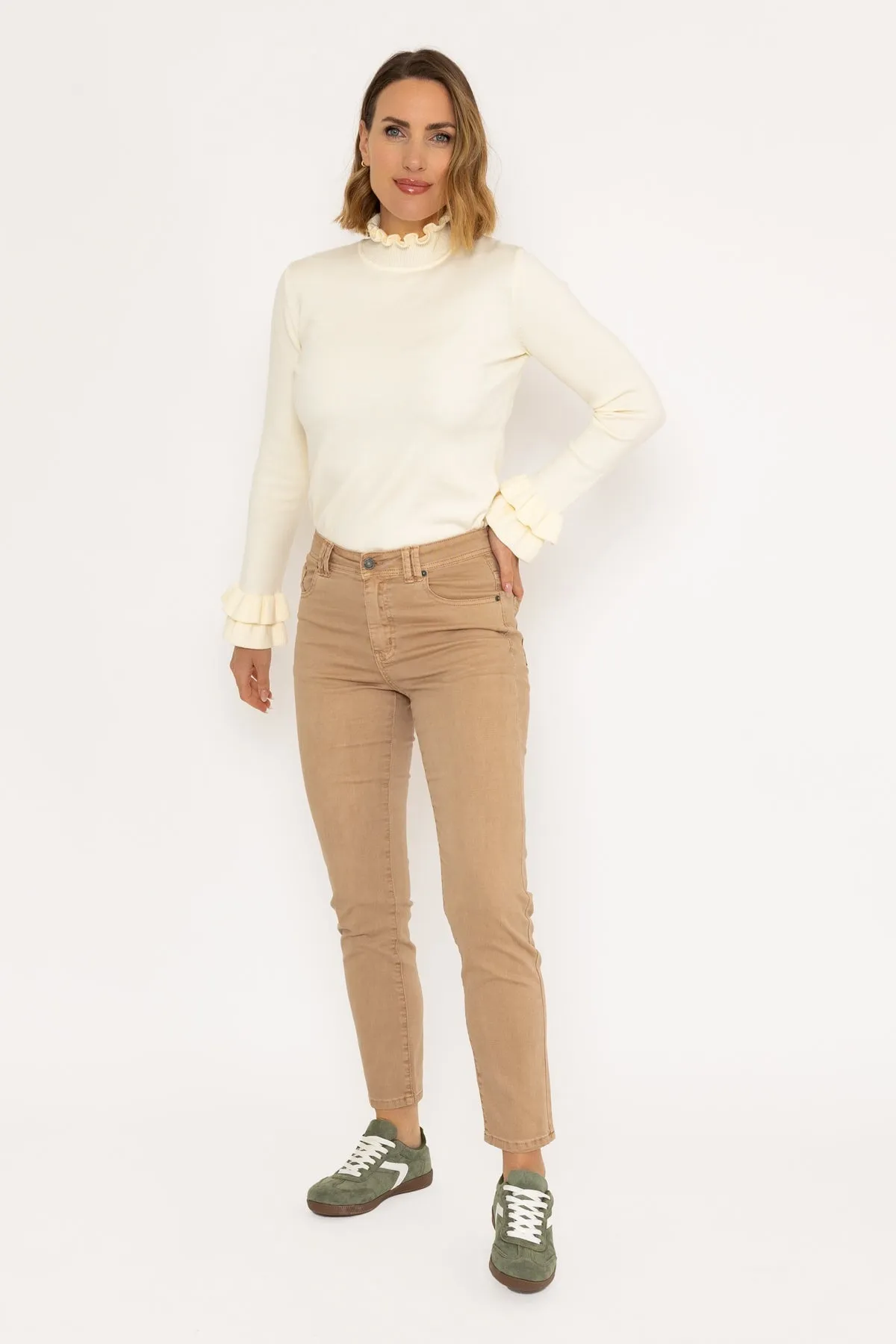 Celine Casual Pant in Camel