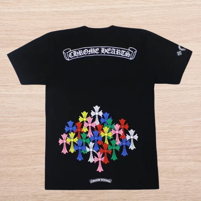 CHROME HEARTS  |Street Style Short Sleeves Logo T-Shirts