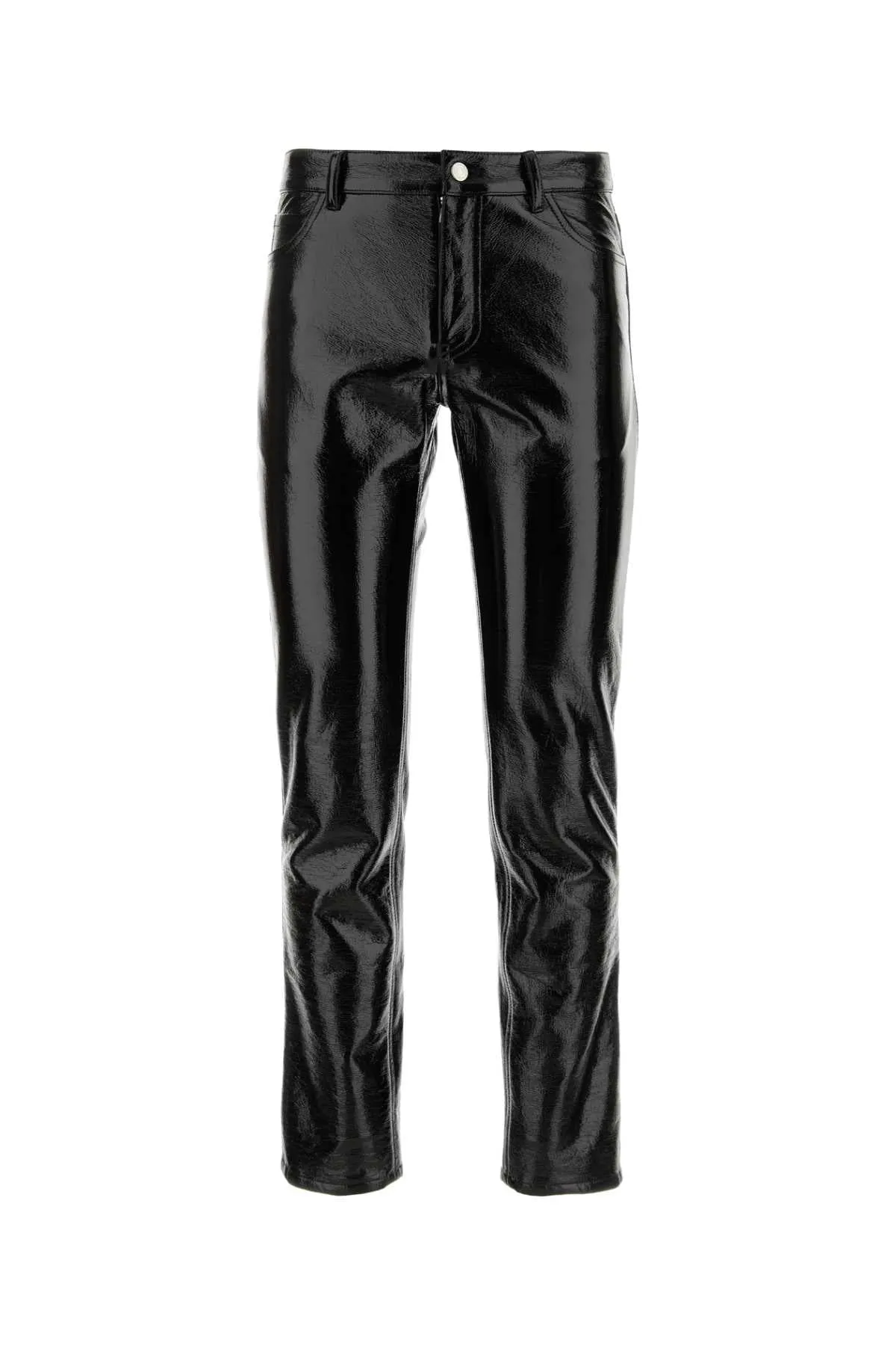 Courreges Black Vinyl Pant