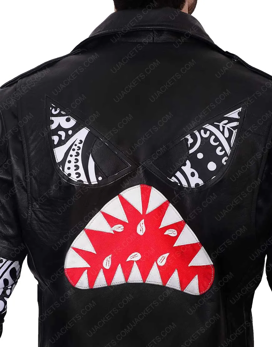 Daft Punk Instant Crush shark black leather jacket - Julian Casablancas