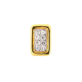 Diamond Rectangle Tie Tack