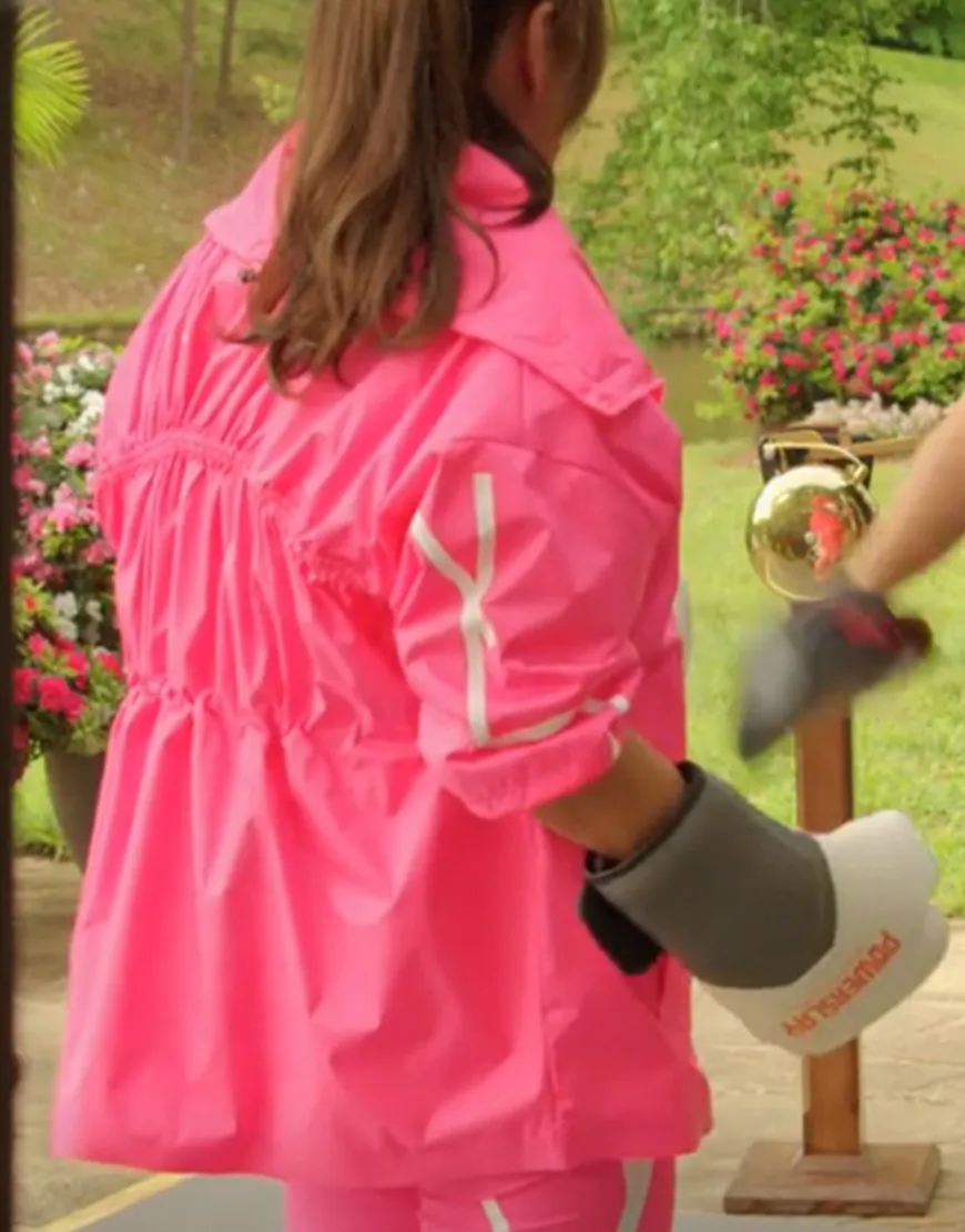 Dynasty S04 Ana Brenda Contreras Pink Jacket | Cristal Jennings Jacket