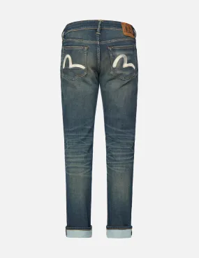 Ecru Seagull Sand-Washed Slim Straight fit Jeans #2010