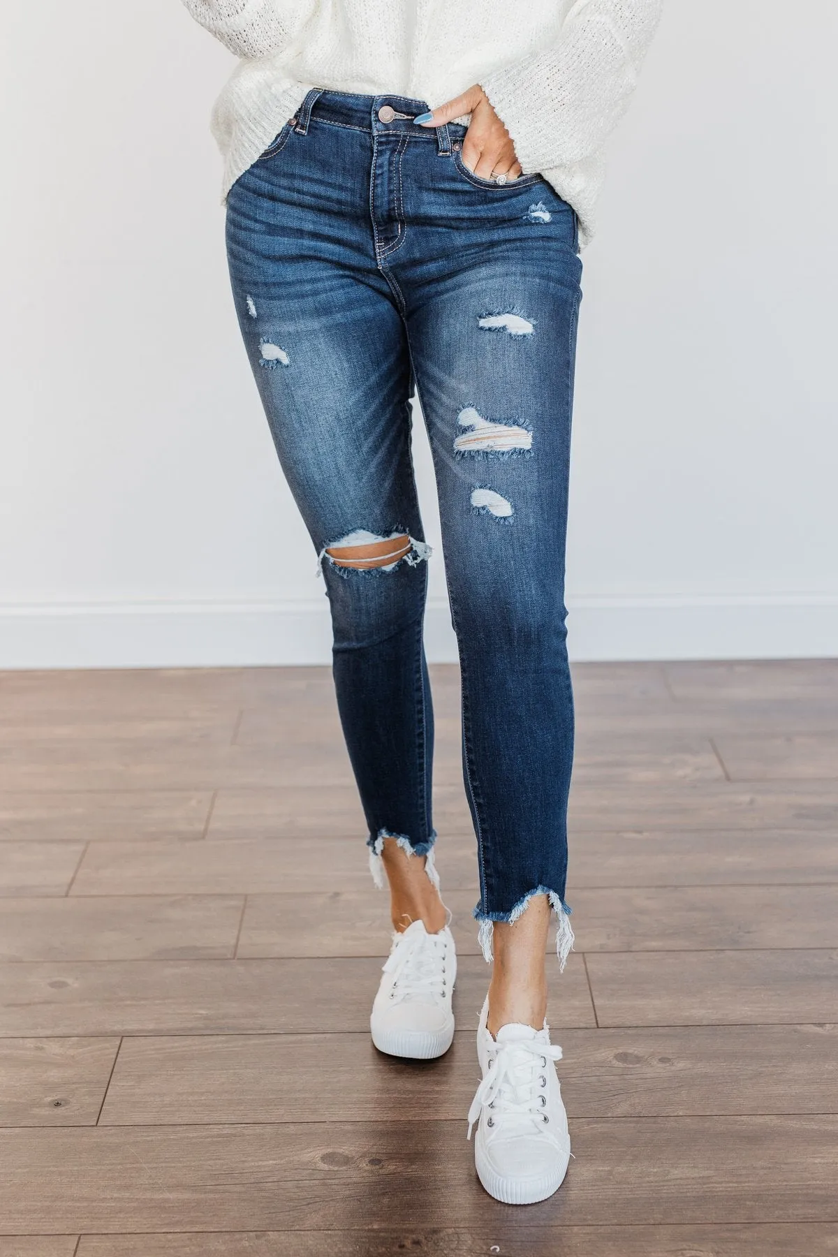 EnJean Ankle Crop Skinny Jeans- Giselle Wash