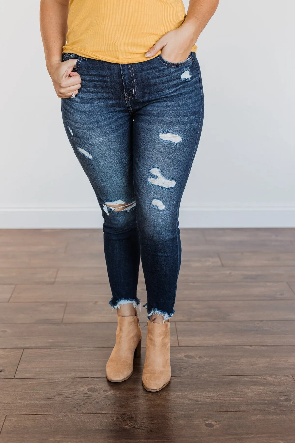 EnJean Ankle Crop Skinny Jeans- Giselle Wash