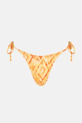 Fiesta Tie Dye Tie Side Hi Cut Pant Orange