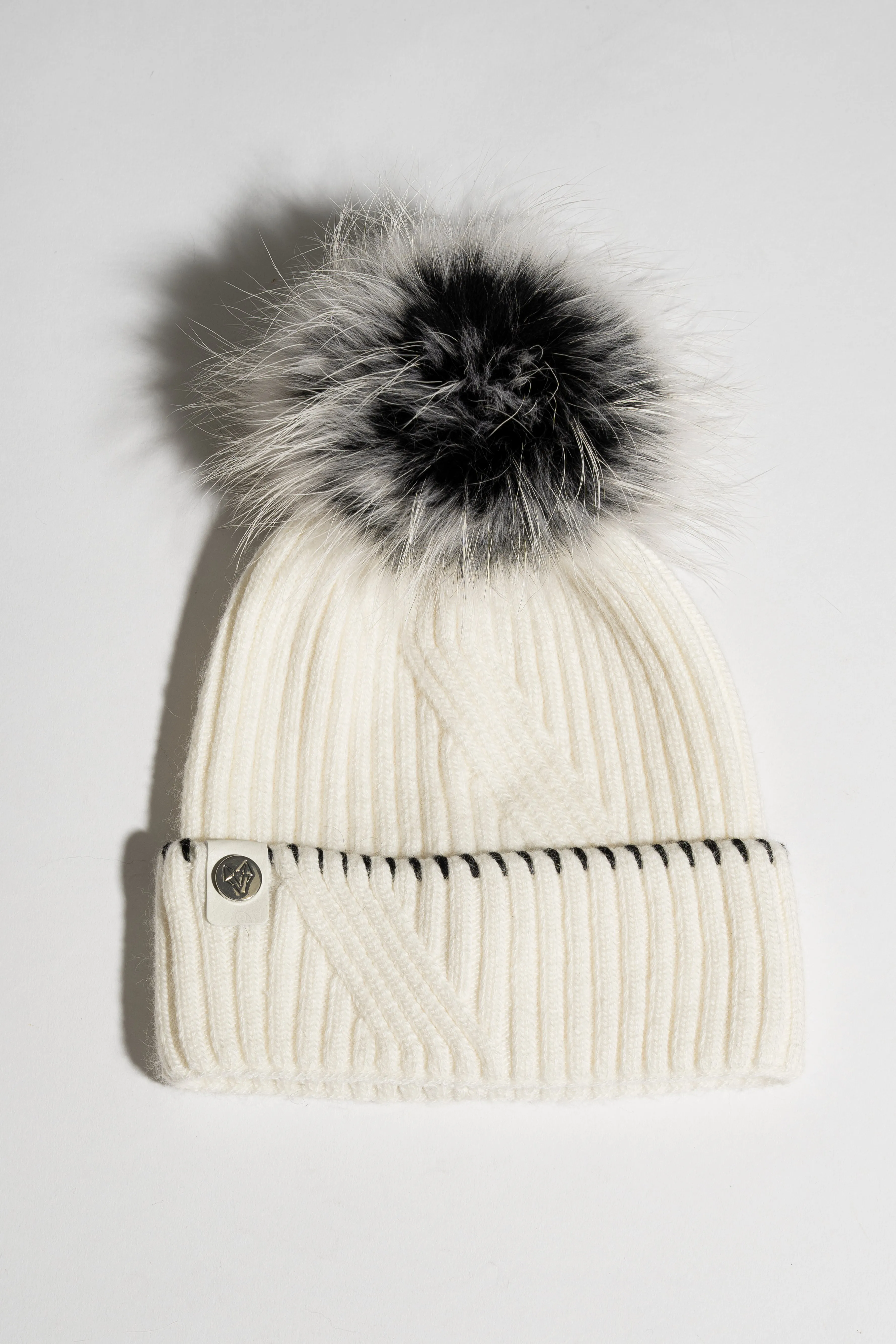 Finley Pom Pom Hat - Ecru