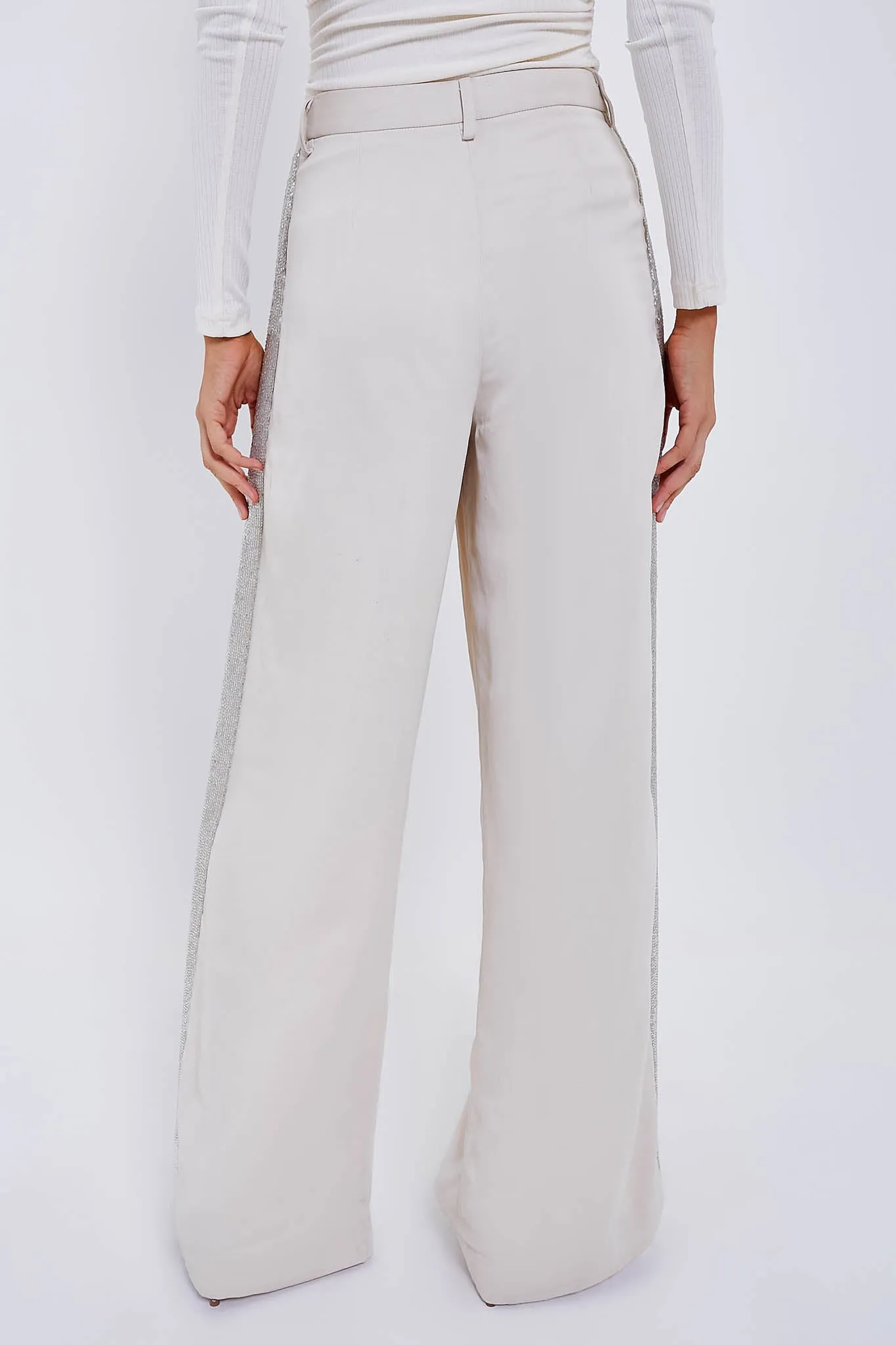 French Oak Sullivan with Beaded Tux Stripe Pant