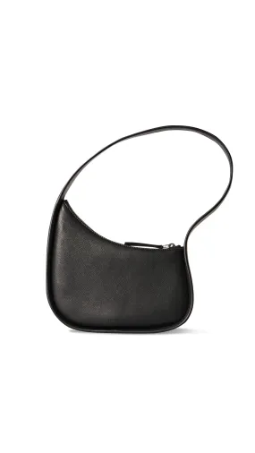 Half Moon Bag in Leather - Black