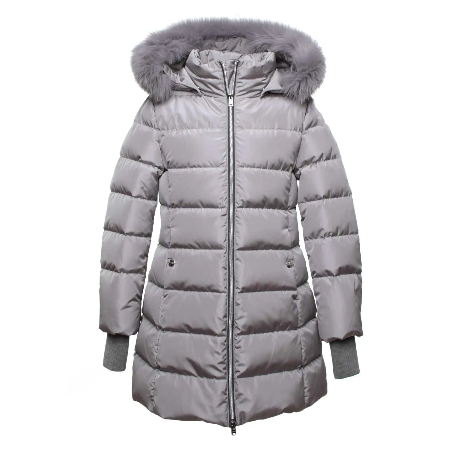 Herno Grey Coat For Girls