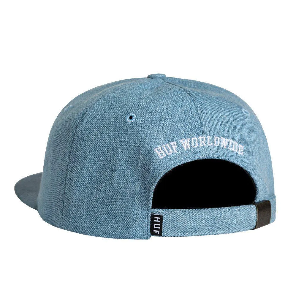 HUF USA DENIM 6 PANEL HAT // BLUE