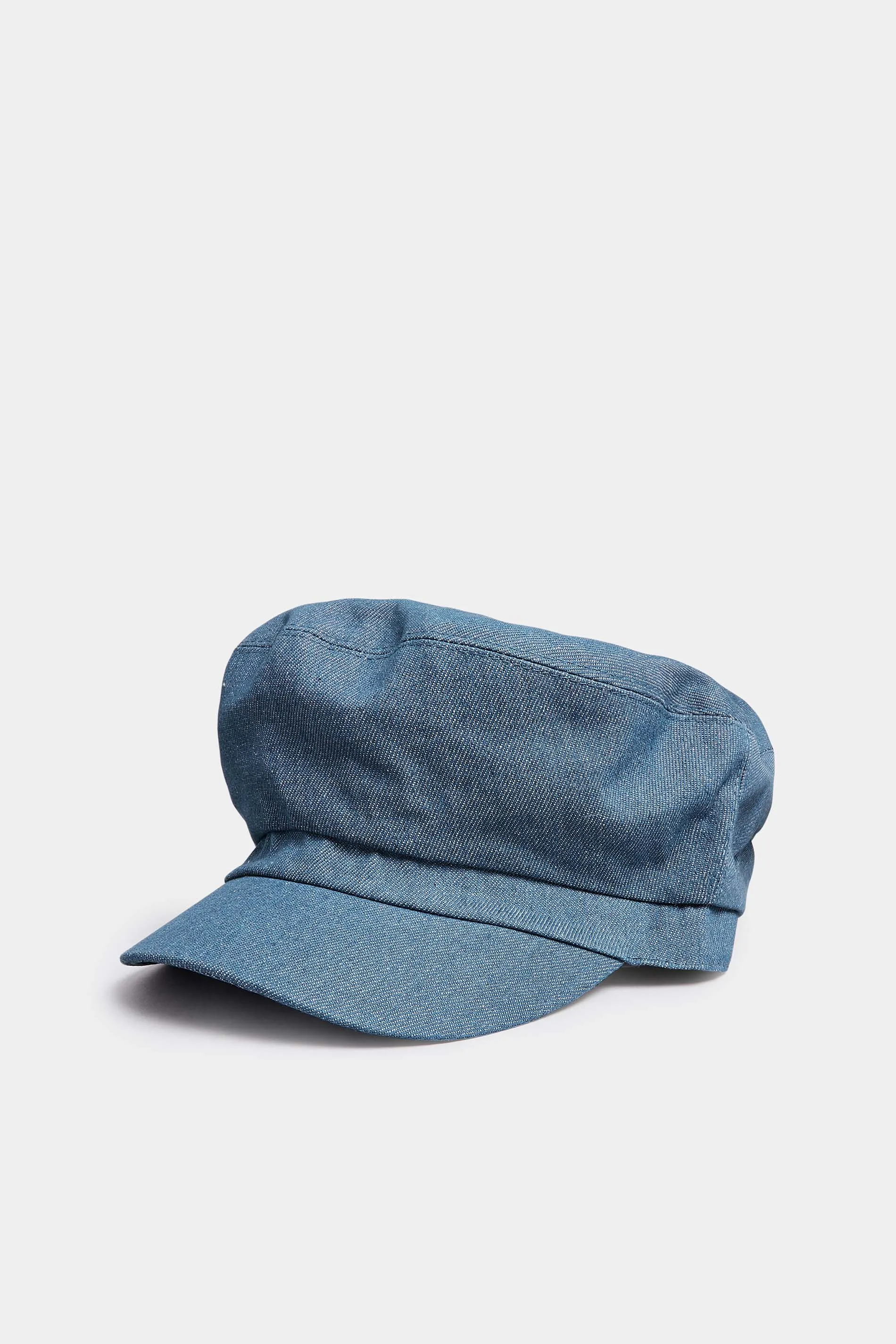 Indigo Blue Denim Baker Boy Hat