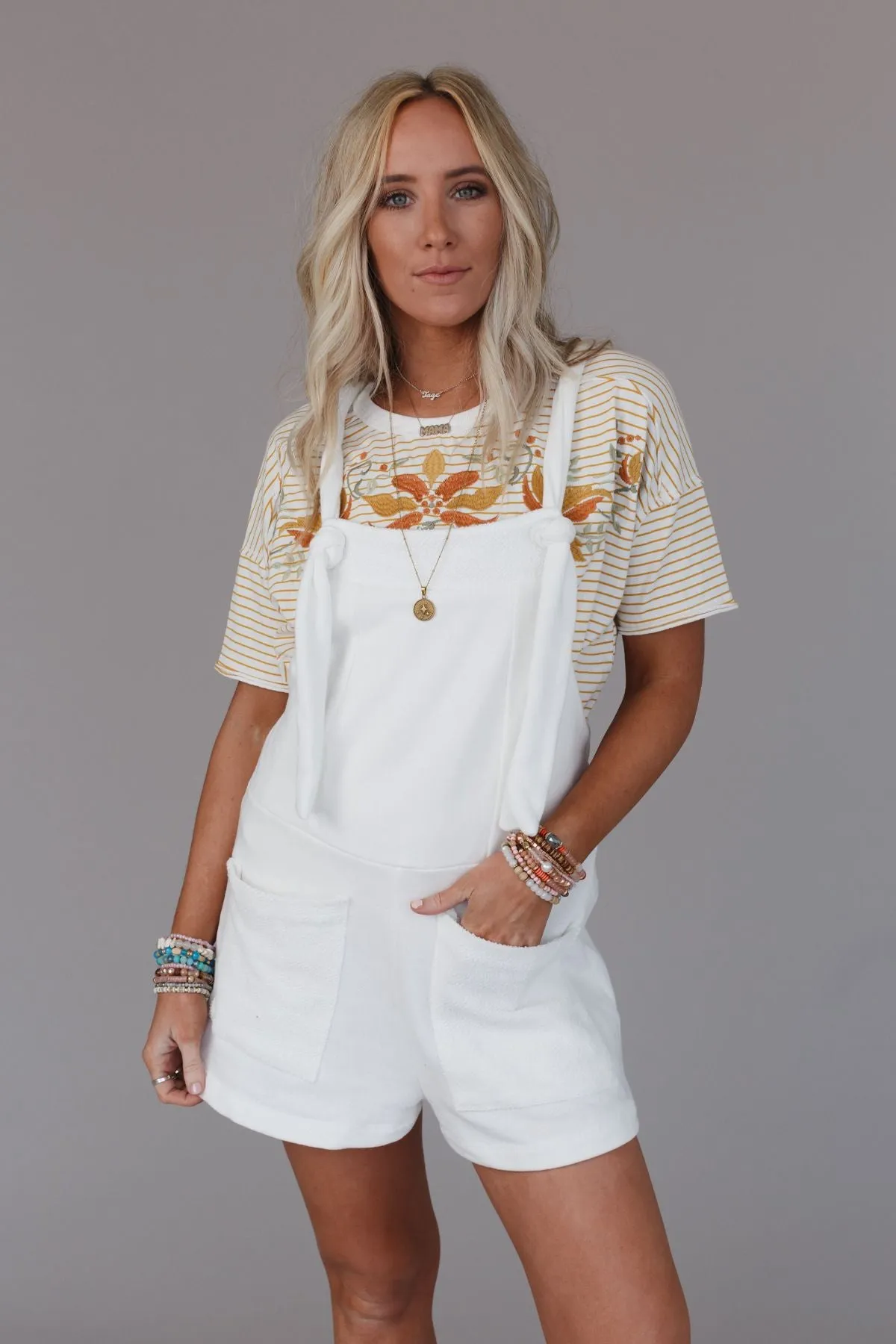 Jodi Romper - Ivory