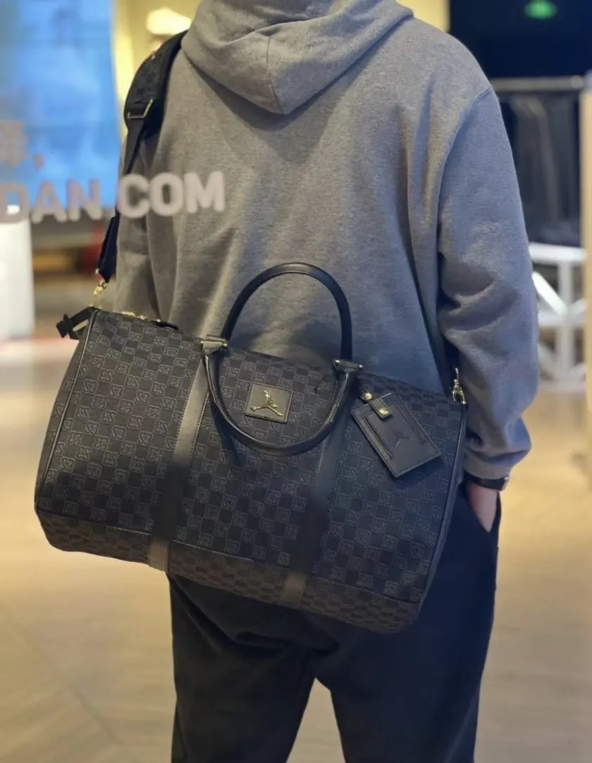 Jordan Monogram Duffle Bag Black 