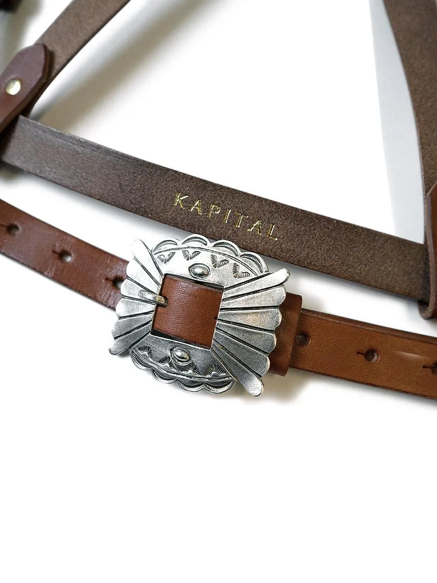 Kapital Leather Pueblo Buckle Harness (Time Sale)