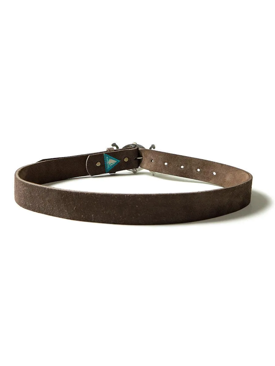 Kapital Suede Neptune Disco Buckle Belt