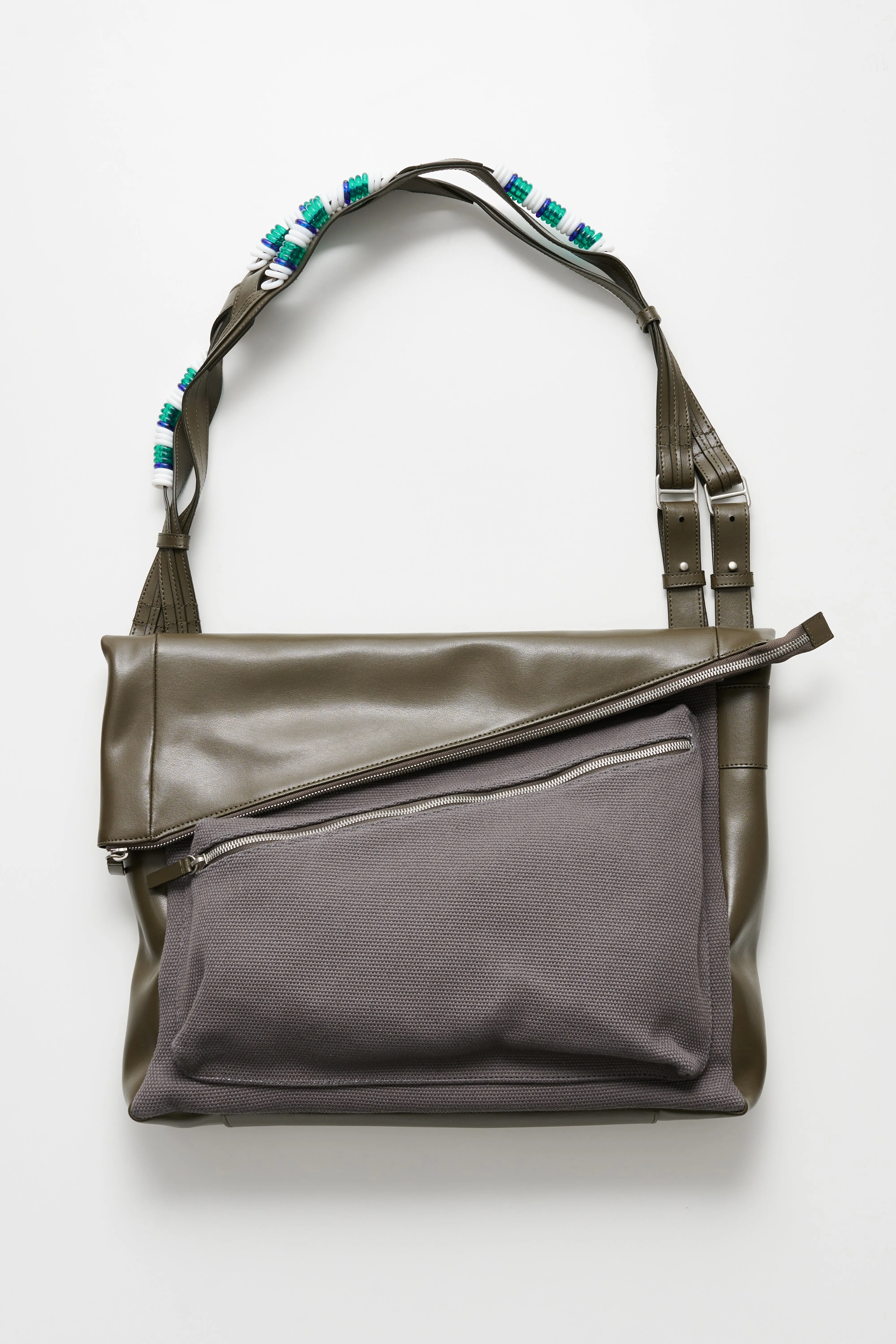 Kiko Kostadinov Jarocka Shoulder Bag Grey / Dark Grey