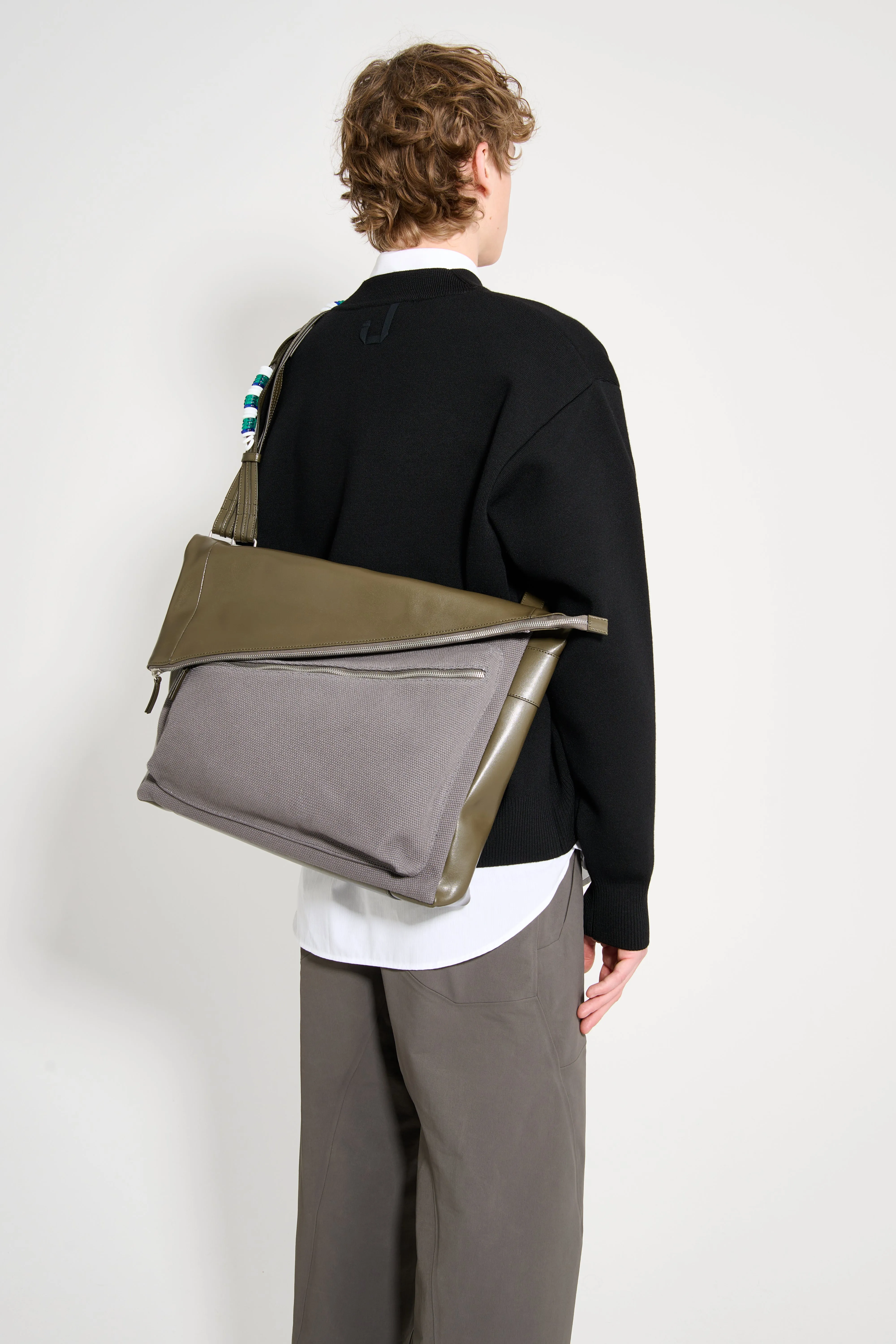 Kiko Kostadinov Jarocka Shoulder Bag Grey / Dark Grey