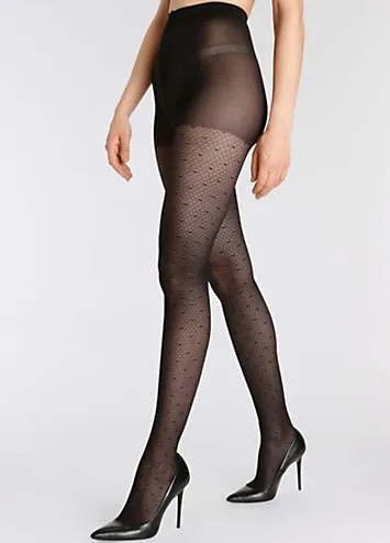 LASCANA Sheer 30 Denier Dotty Tights | Grattan