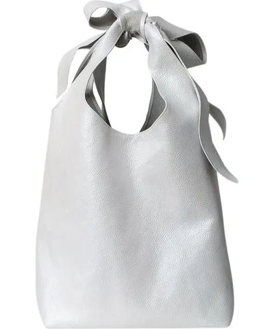 Laura Olaru Women's Sack Pearl White Textured-Leather Bag