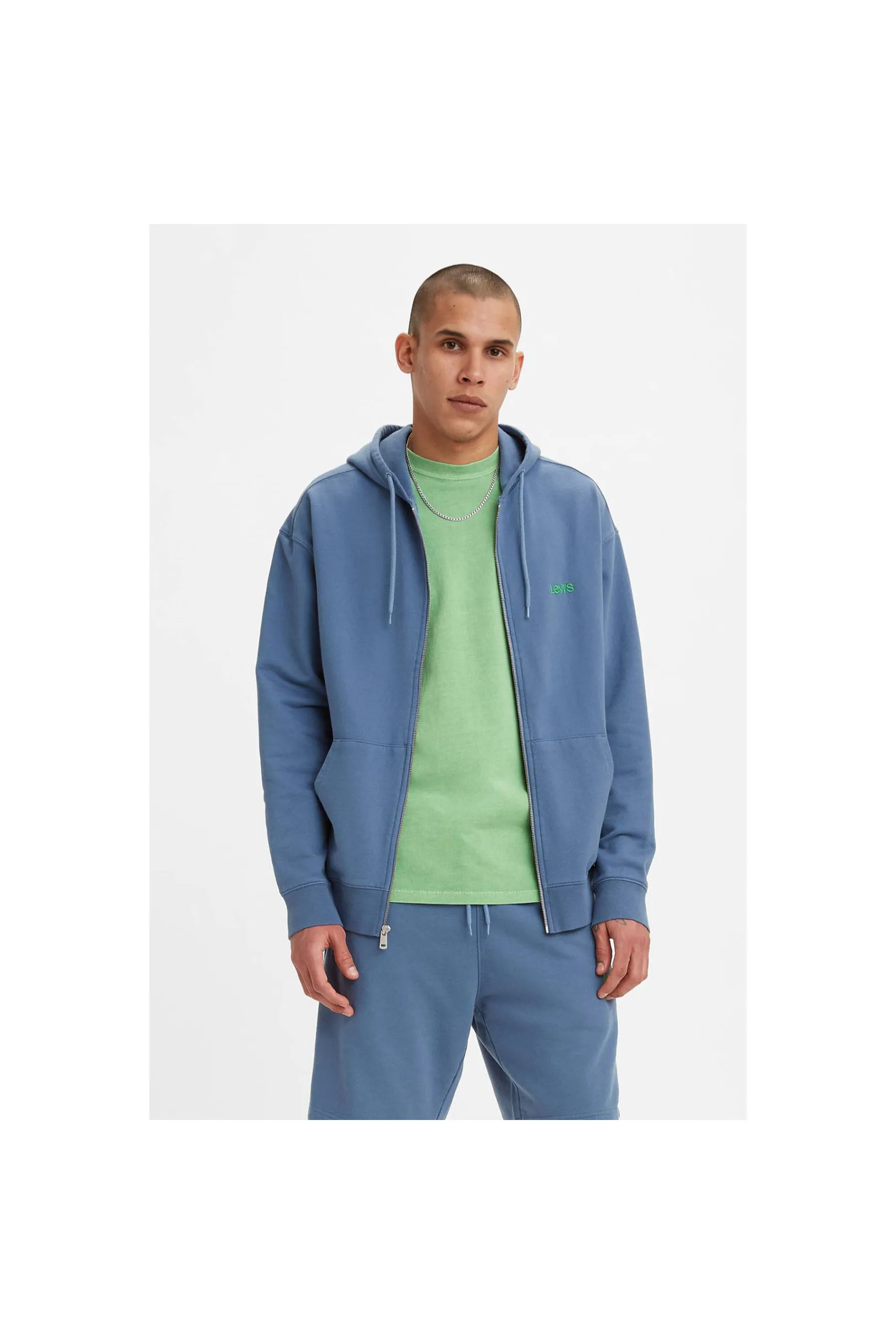 Levi's ® Levis Seasonal Zip Up Sunset Blue Blue Men Hoodies