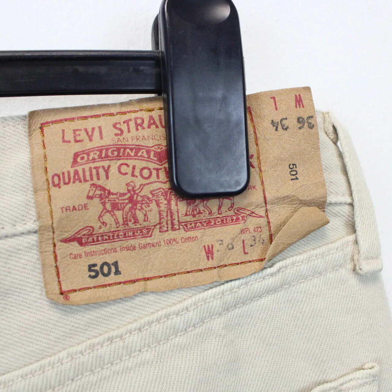 LEVIS 501 Jeans Beige | W36 L34