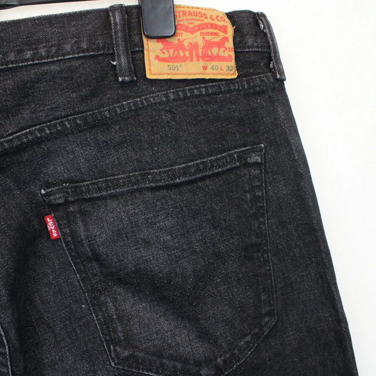 LEVIS 501 Jeans Black Charcoal | W42 L32