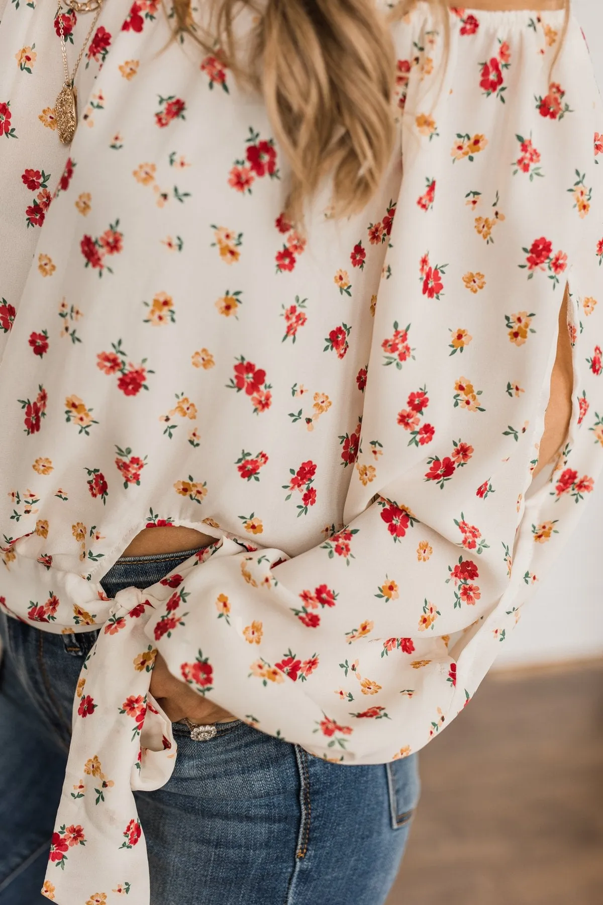 Match Made In Heaven Off The Shoulder Blouse- Cream