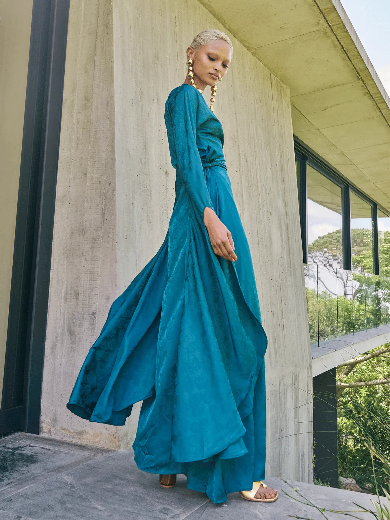 Maya Dress - Zeen Teal