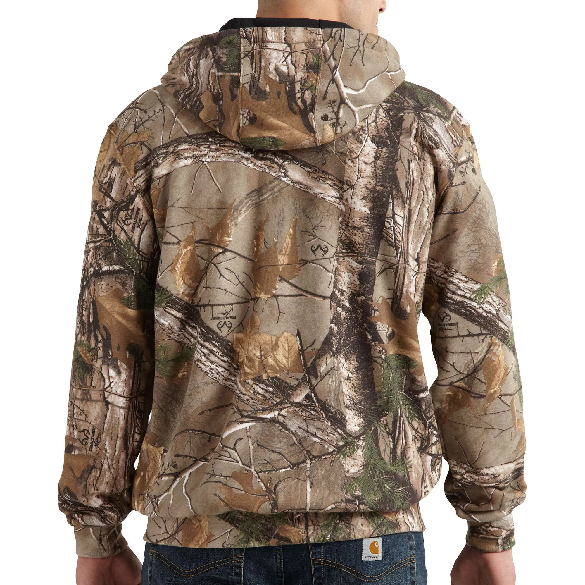 Midweight Realtree Xtra Camo Hooded Zip-Front Sweatshirt