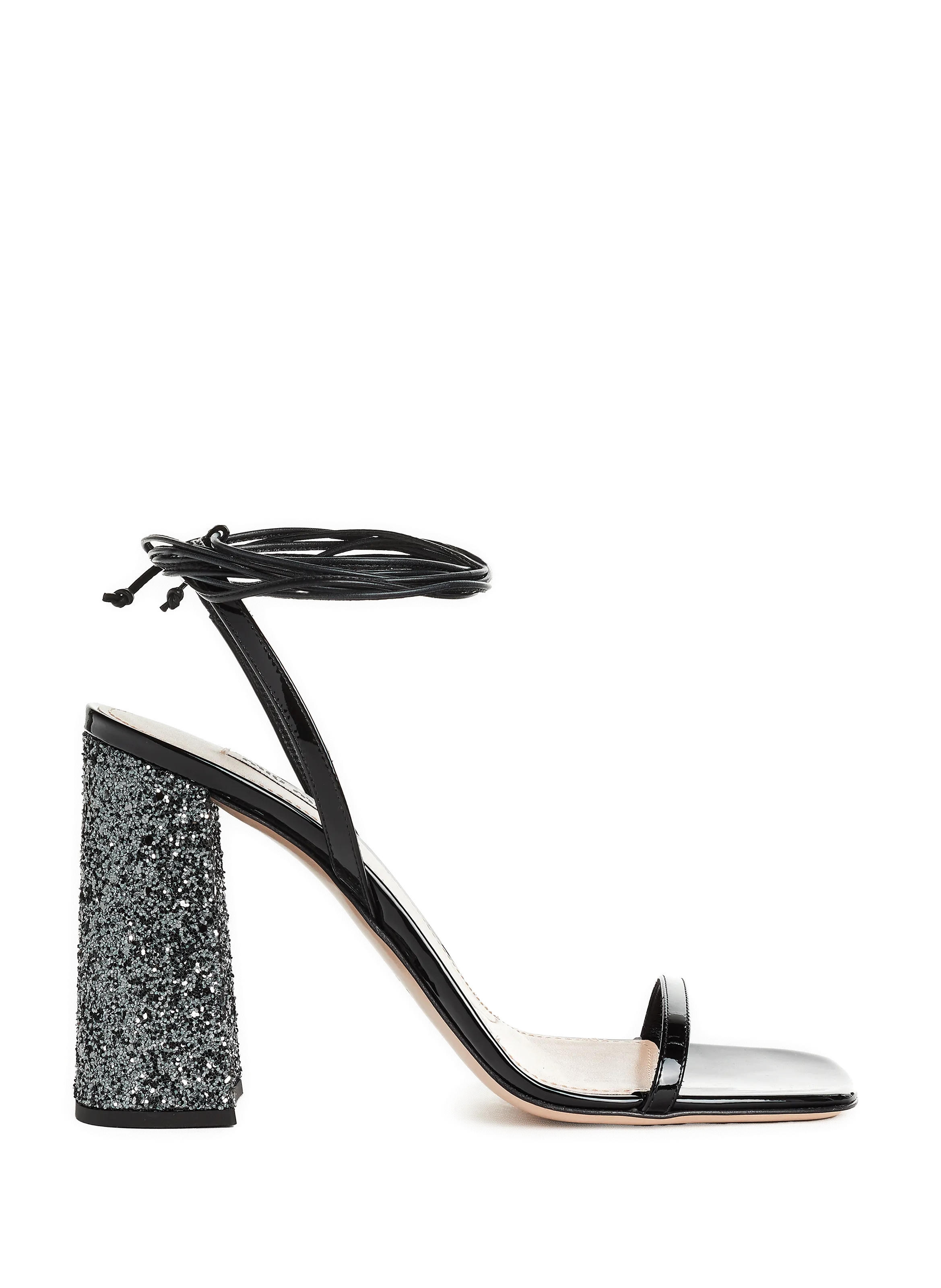 Miu miu  Leather heeled sandals  - Black