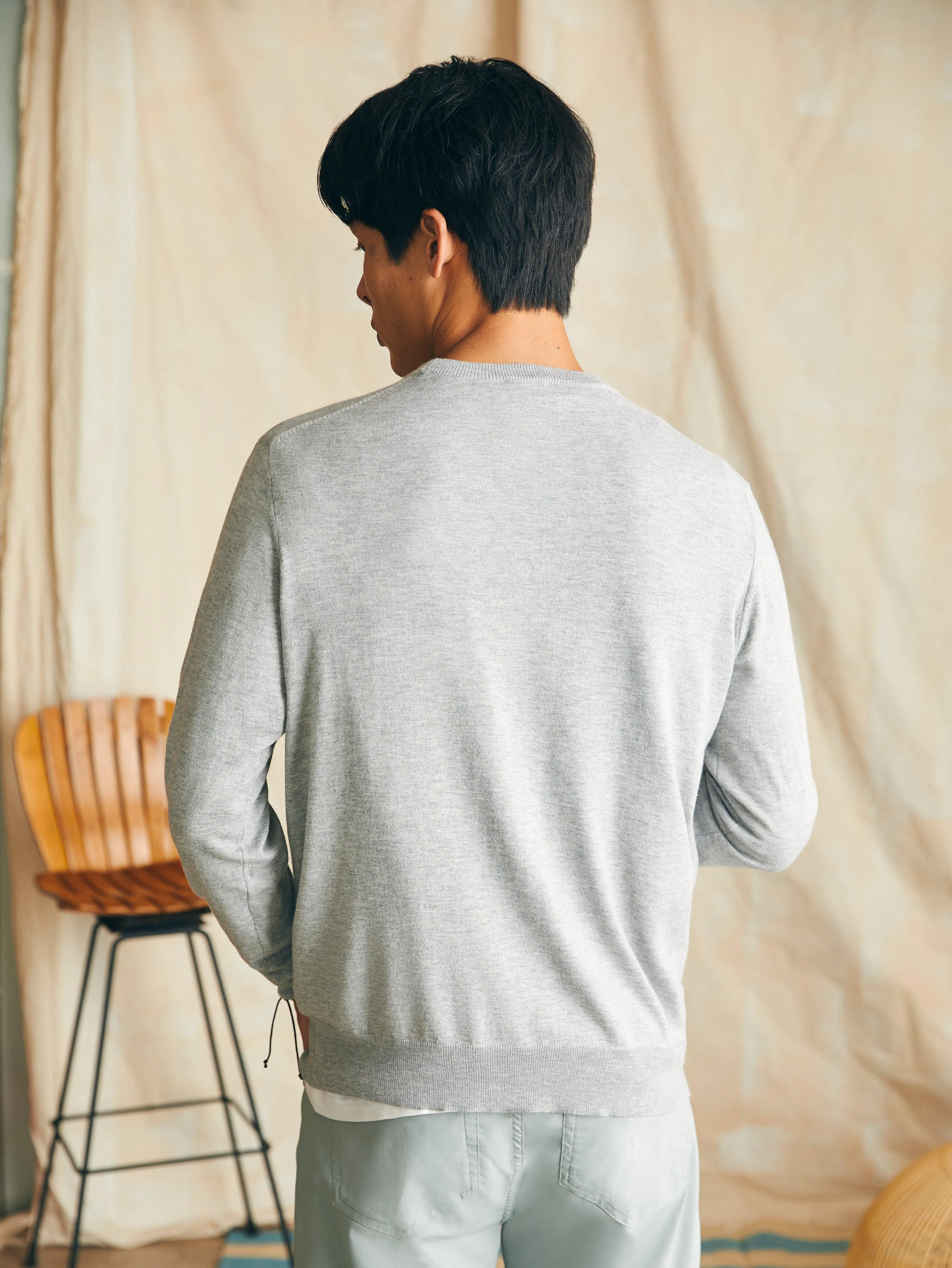 Movement Crewneck Sweater (Tall) - Mineral Grey Heather