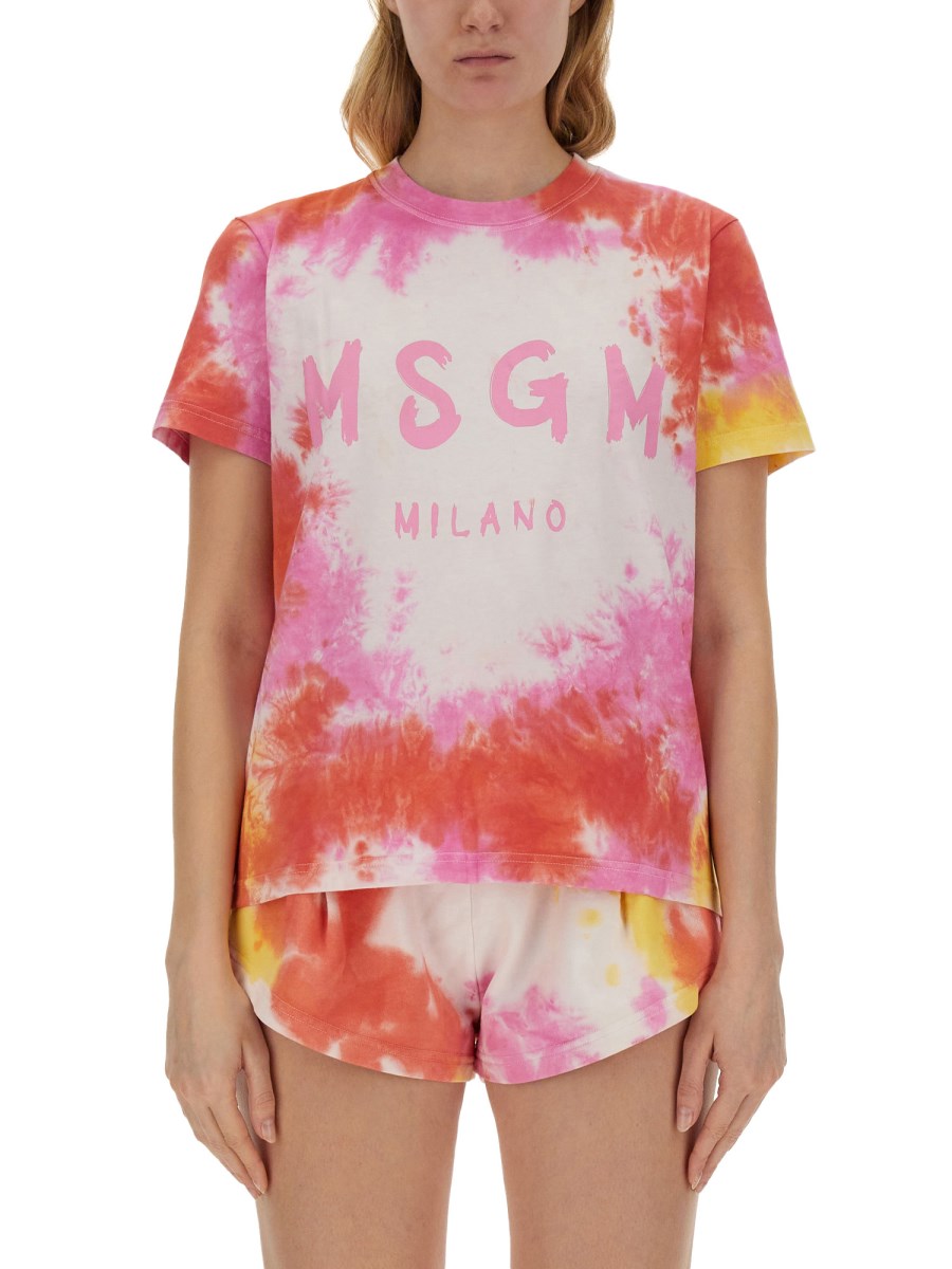 MSGM    TIE-DYE T-SHIRT